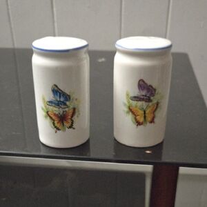 Butterfly Design Ceramic Shakers